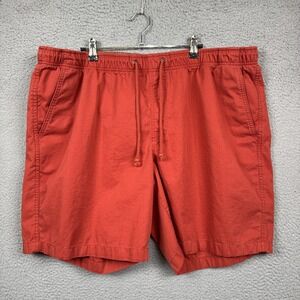 LL Bean Dock Shorts Men XXL Orange Sport Fish Swim Hike Cargo Everyday Outdoor